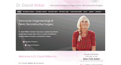 Desktop Screenshot of drdavidwilkie.ca