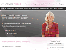 Tablet Screenshot of drdavidwilkie.ca